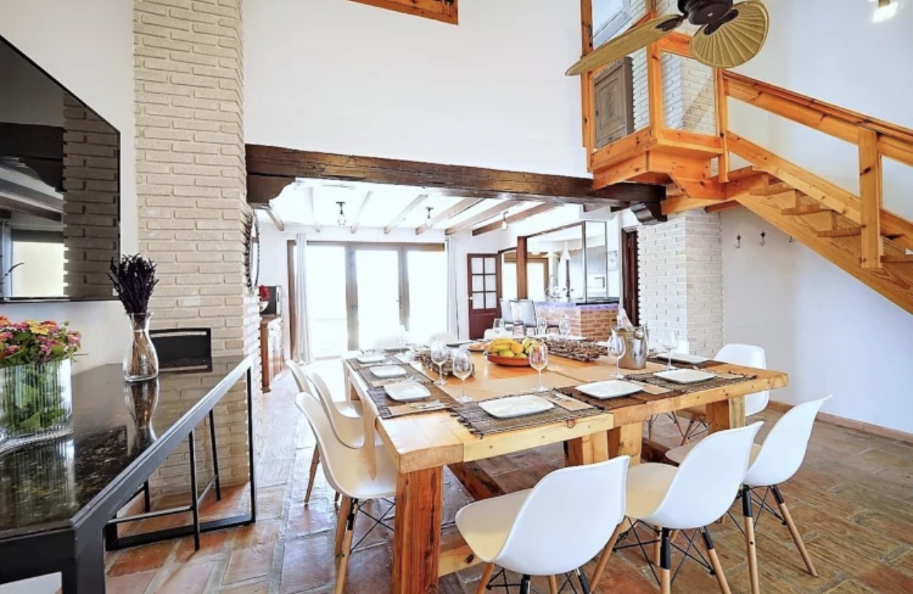 Cocina y comedor diáfano de la casa